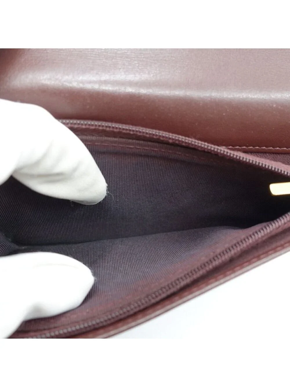 Chanel Quilted Bifold Wallet Black Gold Caviar Leather CC Logo